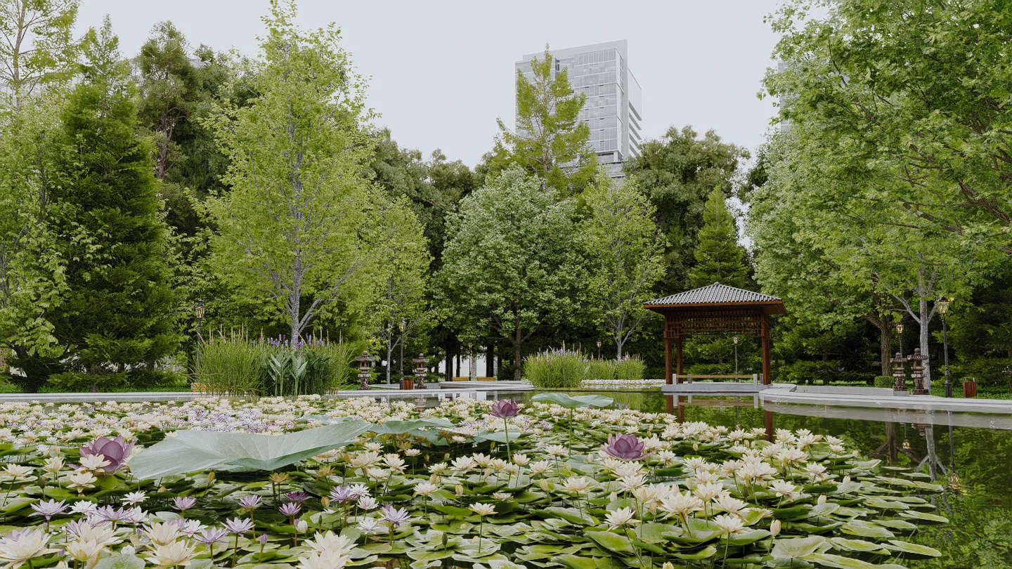 Architectuurbeeld van een PARC vastgoedproject